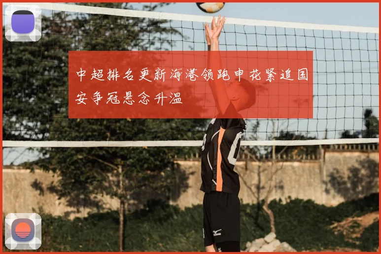 中超排名更新海港领跑申花紧追国安争冠悬念升温